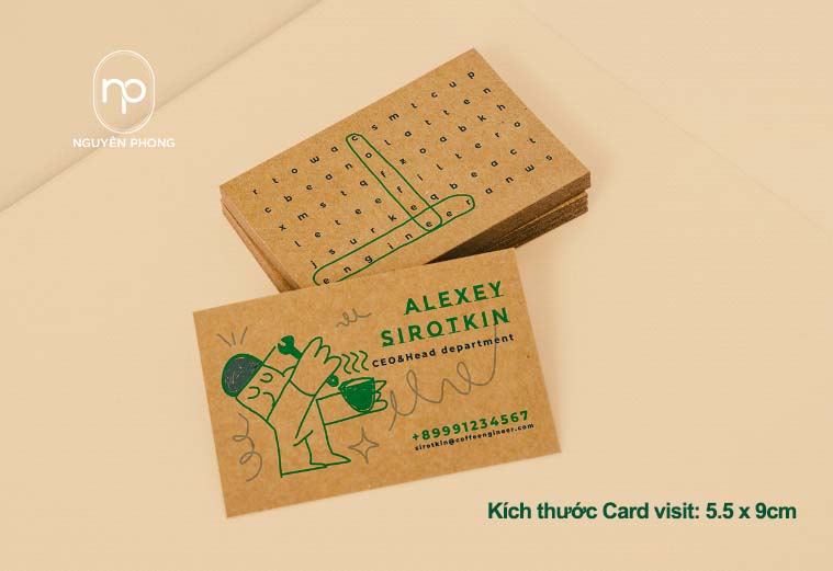 Kích thước namecard chuẩn 